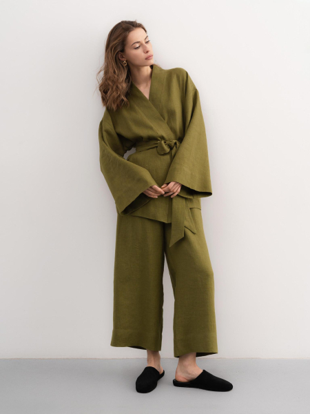 Костюм Annie Pear PURE LINEN, цвет: зеленый  |новая коллекция купить онлайн