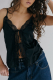 Удлиненный шелковый топ LACE SHELL SENTIR, цвет: black  купить онлайн