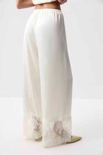 Брюки с кружевом Charmstore, цвет: молочный, 101-56860-111 купить онлайн