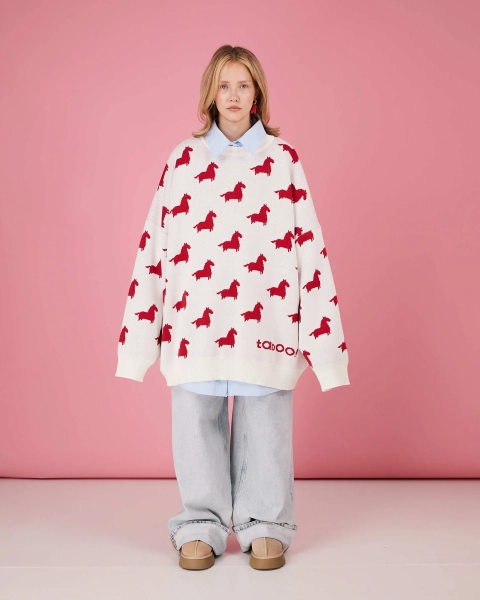 Свитер года TABOO, цвет: белый, svyear купить онлайн