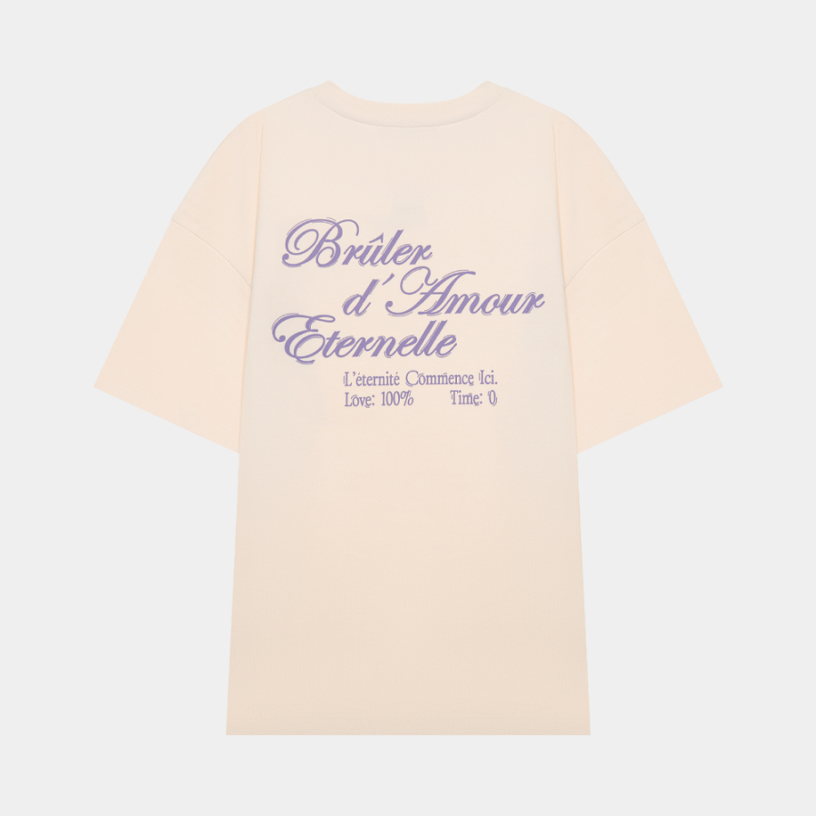 Футболка T-Shirt "Cent pour cent" Brûler d'Amour, цвет: Milk, BR202506DE01MIL00 купить онлайн