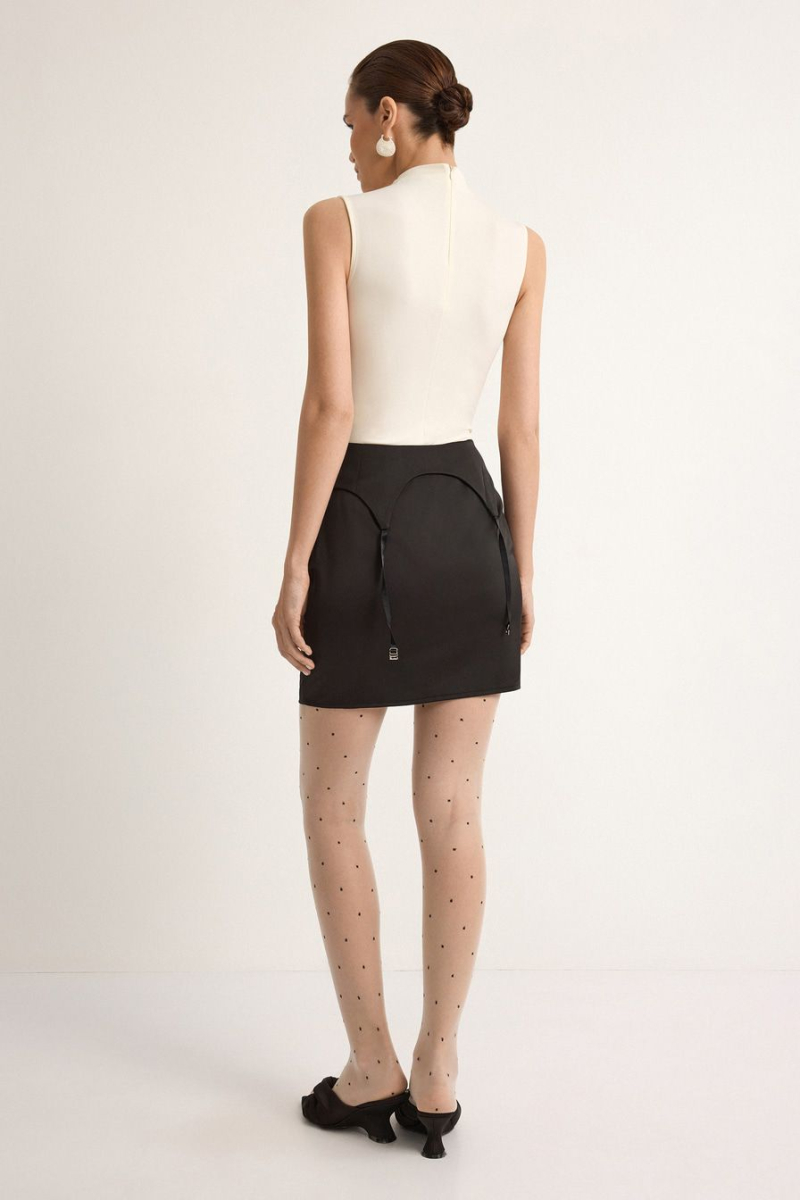 Атласная юбка TOPTOP, цвет: Черный, TT.070.18406.900 купить онлайн