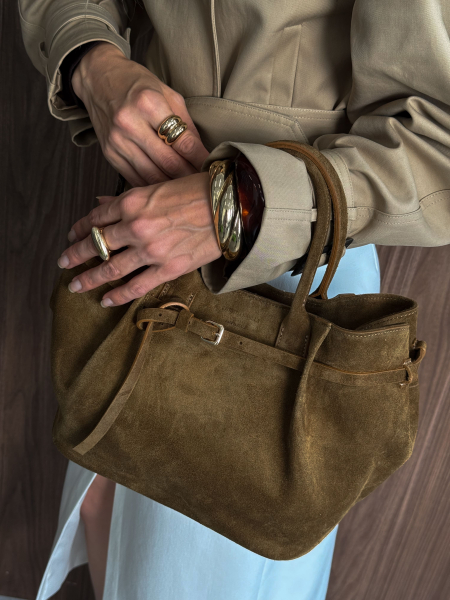 Сумка GAUCHO MEDIUM brand salad, цвет: suede tobacco J-704-PHR 7786 купить онлайн