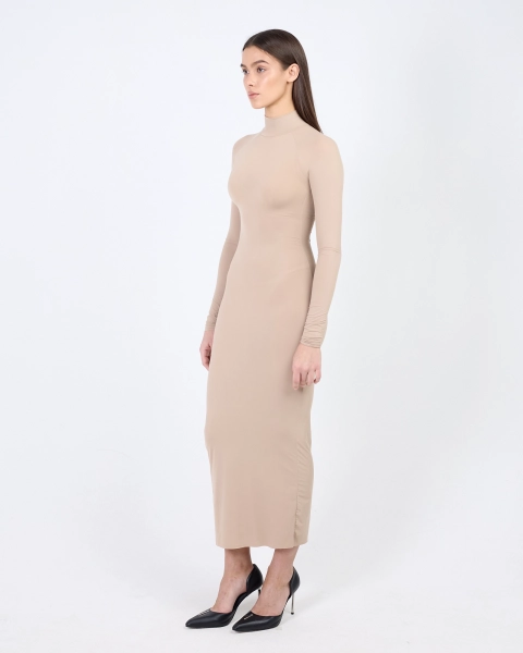 Платье-миди обтягивающее ASIA ST 71, цвет: бежевый, Ast71.skin-dress-beige купить онлайн