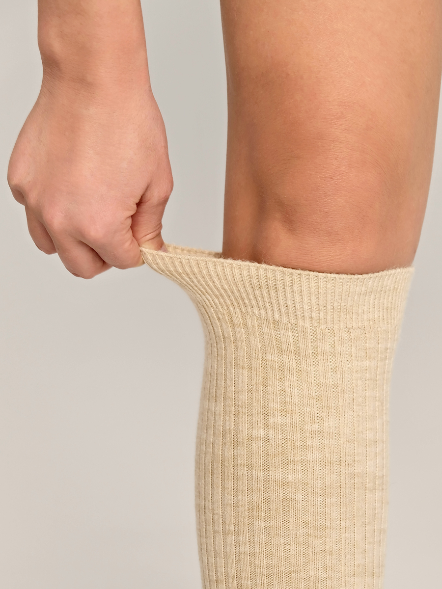 Гольфы женские с кашемиром TENDEN, цвет: бежевый WGF25/02-бежевый купить онлайн