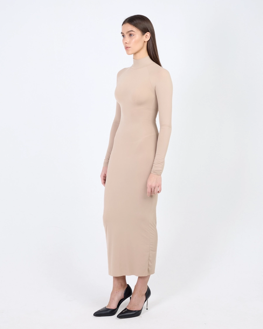 Платье-миди обтягивающее ASIA ST 71, цвет: бежевый, Ast71.skin-dress-beige купить онлайн