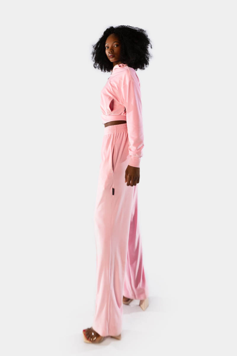 Джоггеры Velours qb A QUICK BUCK, цвет: PINK,  купить онлайн