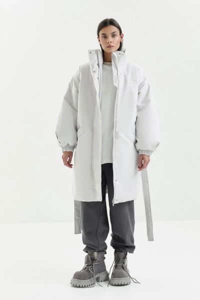 Пуховик SAGE marte, цвет: Светло-серый,  купить онлайн