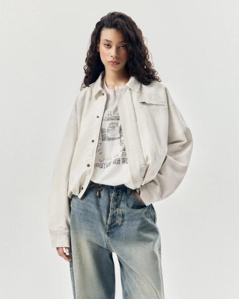 Куртка деним NAIPACHE, цвет: белый, 2614013000 купить онлайн