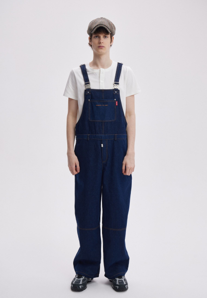 Джинсовый комбинезон SORRY, I’M NOT, цвет: синий,  купить онлайн