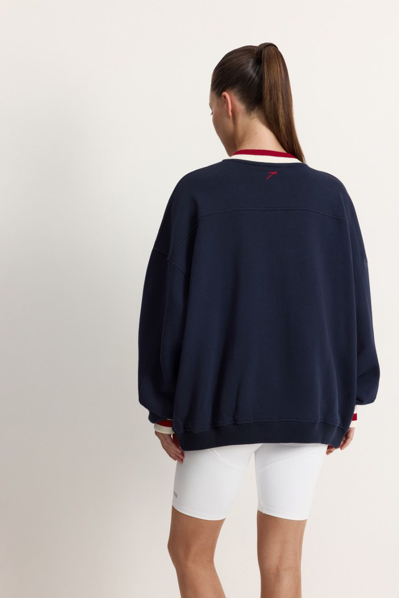 Свитшот из 100% хлопка TOPTOP, цвет: синий, TT.053.17779.621 купить онлайн