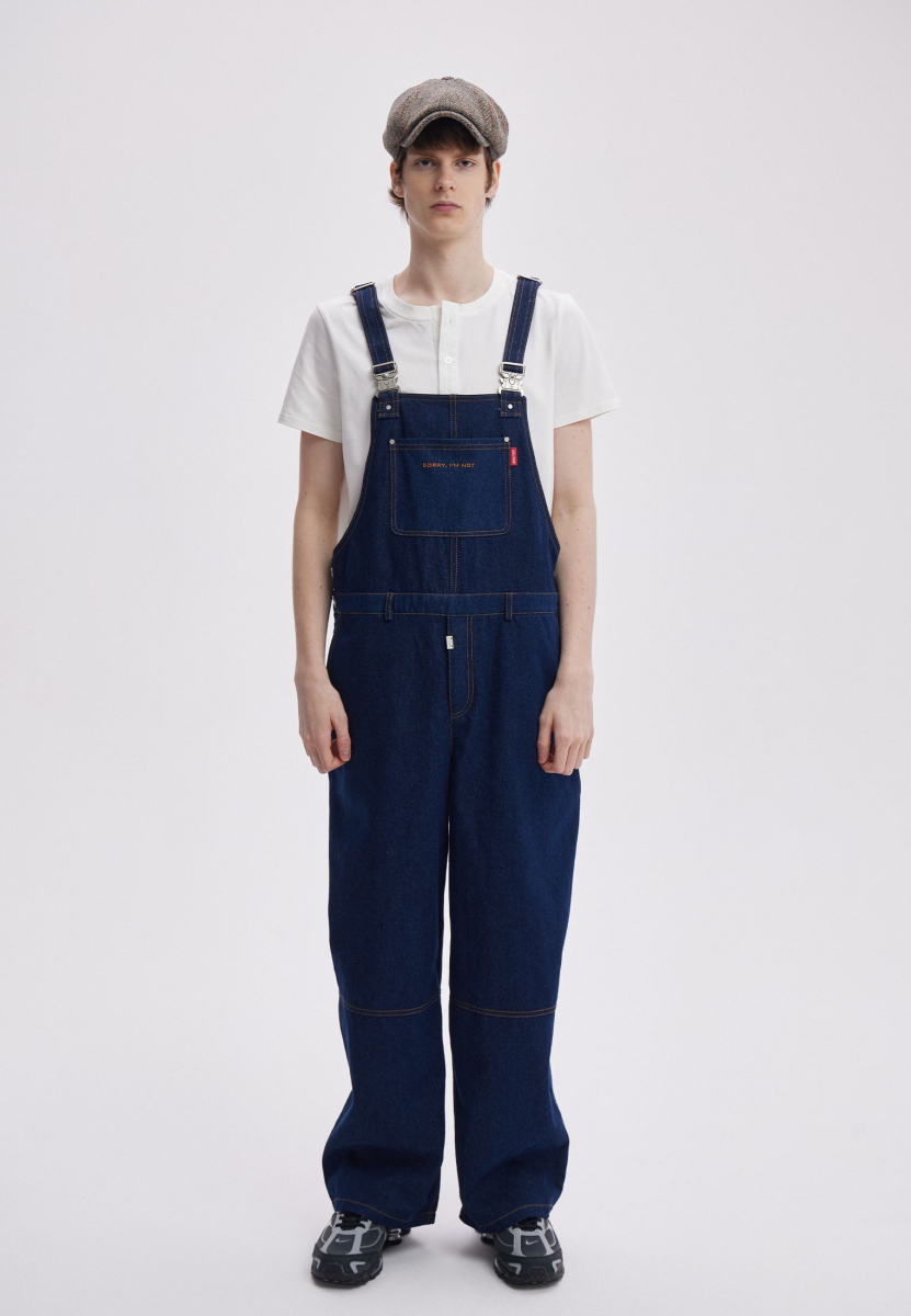 Джинсовый комбинезон SORRY, I’M NOT, цвет: синий,  купить онлайн
