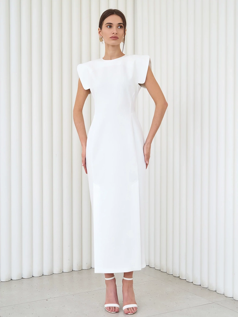 Платье с рельефами и крыльями I.B.W., цвет: молочный,  купить онлайн