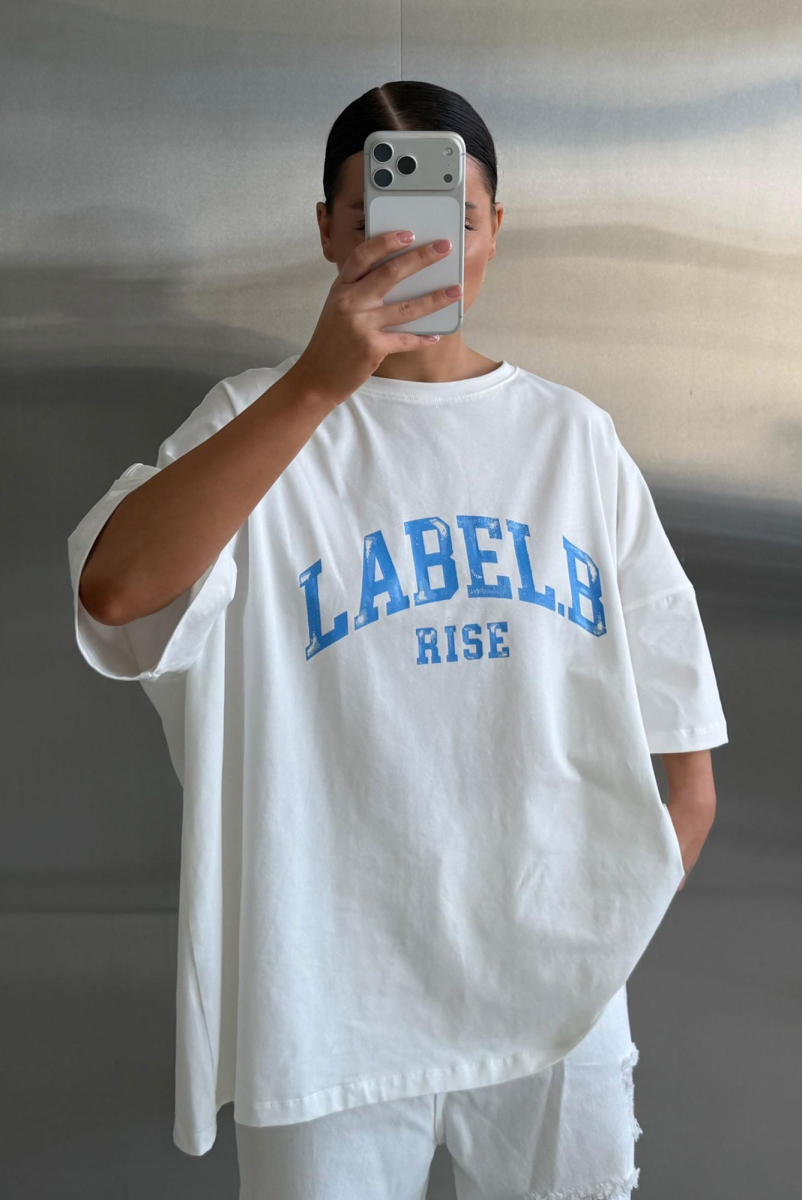 Футболка объемная Label .B, цвет: молочная, Tp.04.5.0139.0226WH купить онлайн