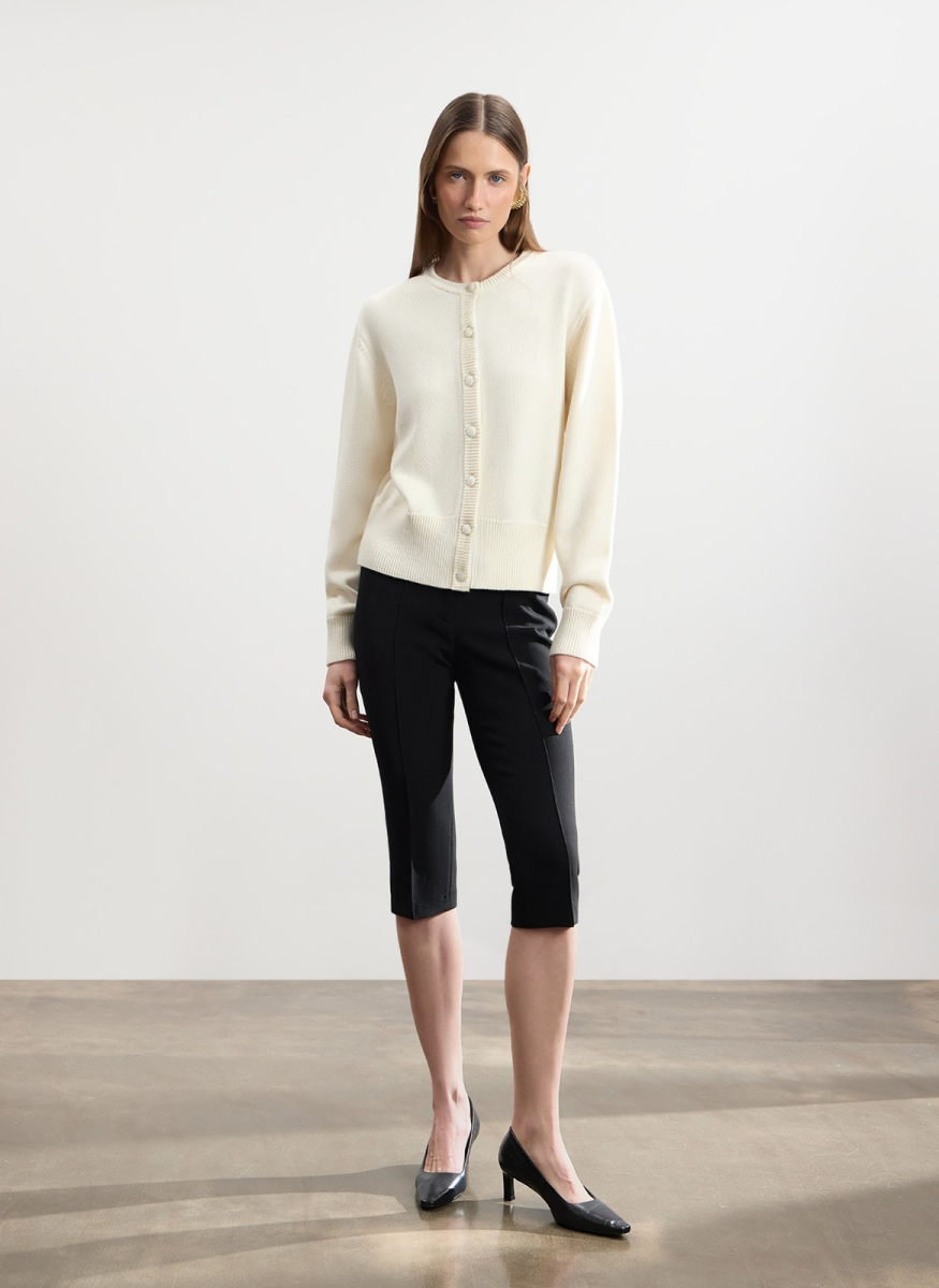 Кардиган из шерсти и хлопка ALL WE NEED, цвет: белый,  купить онлайн