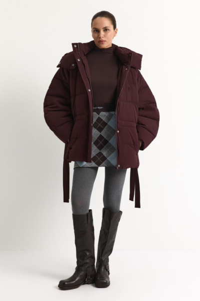 Пуховик с капюшоном