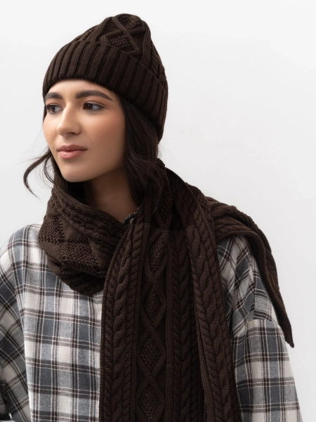 Шапка Tresse TRES, цвет: коричневый НФ-00002473 купить онлайн