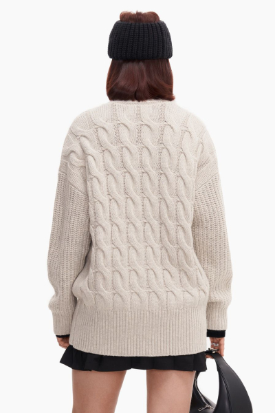 Кардиган из смесовой шерсти TOPTOP, цвет: молочный, TTS.051.14038.120 купить онлайн