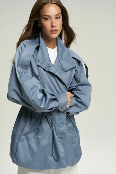 Куртка-реглан на кулиске Indigo Erist store, цвет: светло-синий НФ-00001583 |новая коллекция купить онлайн