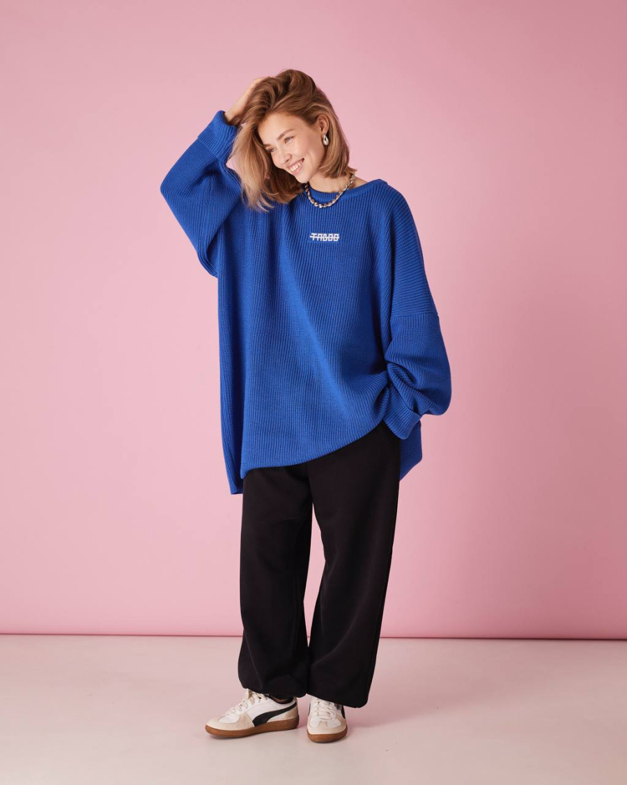 Свитер over TABOO, цвет: синий, svblueover купить онлайн