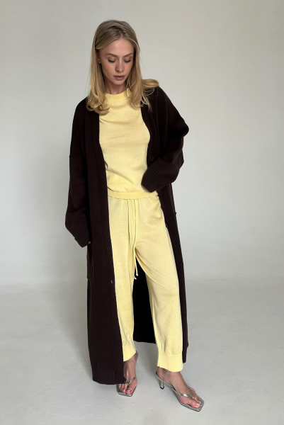 Брюки джоггеры вязаные LIGHT YELLOW Label .B, цвет: light yellow, Kn.11.4.3238LYL купить онлайн