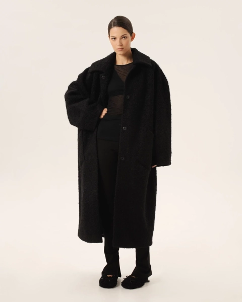 Пальто Anmuse, цвет: Черный, FUR24W112-BLC купить онлайн