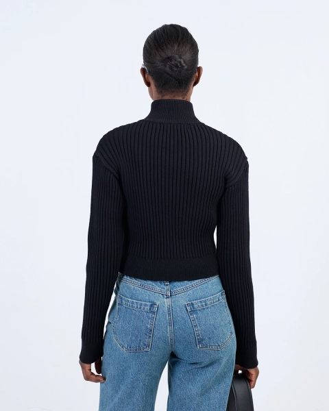 Джемпер BASIC RIBBED BLACK ASIA ST 71, цвет: Черный, Ast71.jump-basic-rib-bl купить онлайн