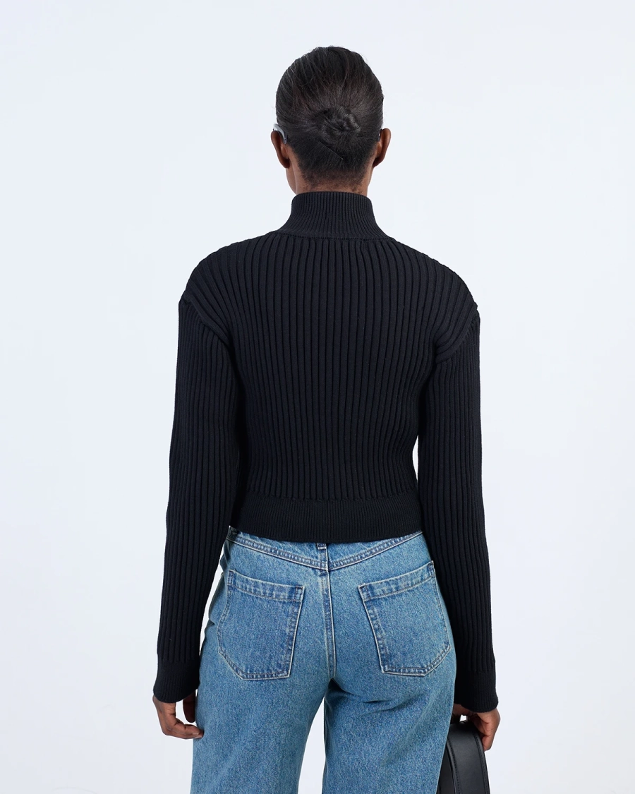 Джемпер BASIC RIBBED BLACK ASIA ST 71, цвет: Черный, Ast71.jump-basic-rib-bl купить онлайн