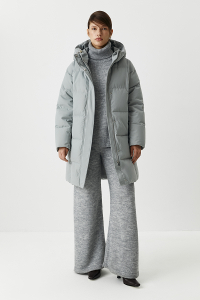 Полупальто утепленное Charmstore, цвет: серый, 506-16990-884 купить онлайн
