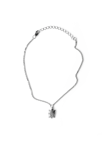 Серебряный браслет на цепочке на ногу «Черепашка»