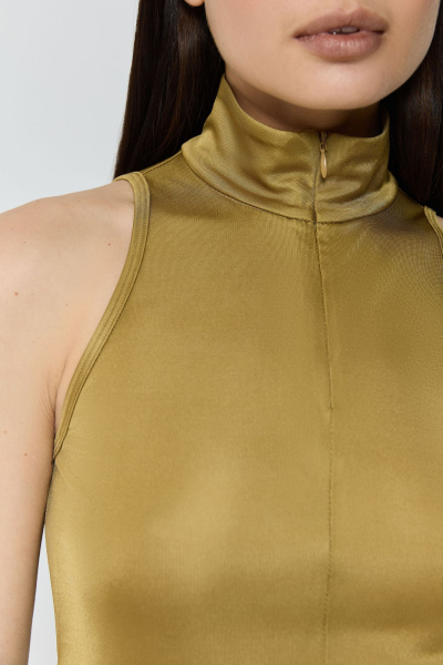 Топ халтер с молнией AROUND, цвет: золото, 269_64V01 купить онлайн