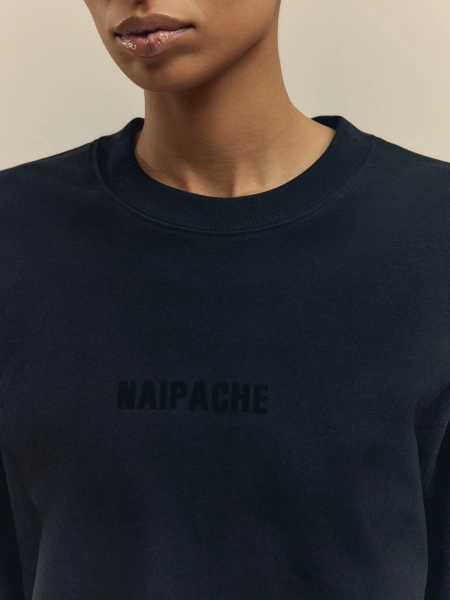 Лонгслив Heavyweight Longsleeve NAIPACHE, цвет: Черный,  купить онлайн
