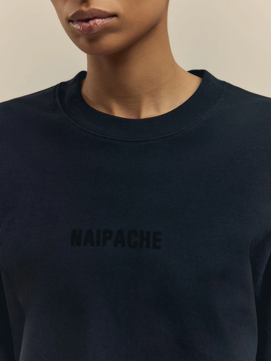 Лонгслив Heavyweight Longsleeve NAIPACHE, цвет: Черный,  купить онлайн