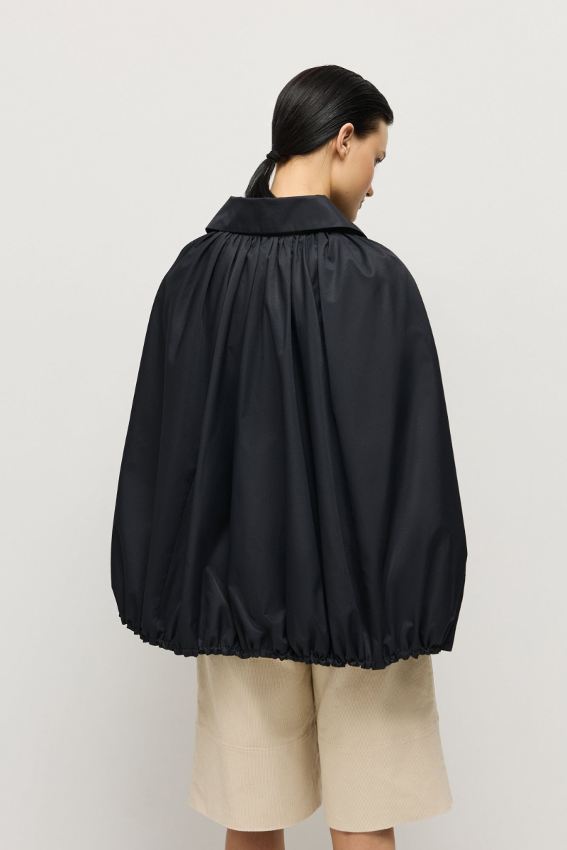 Кейп из итальянского хлопка AROUND, цвет: чернильный, 210_77CP01 купить онлайн