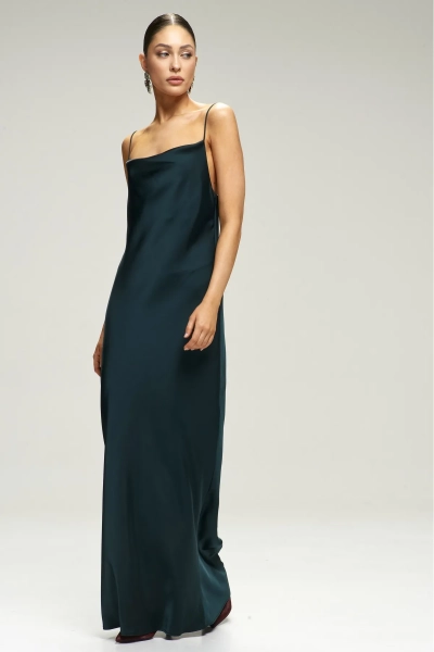 Платье-комбинация на тонких бретелях Pine Green Erist store, цвет: зеленый, НФ-00002952 купить онлайн