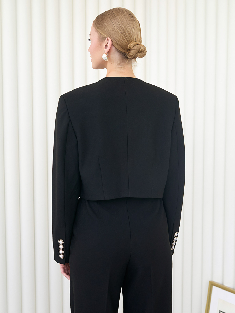 Жакет в стиле Шанель I.B.W., цвет: Черный, № 23.1 купить онлайн