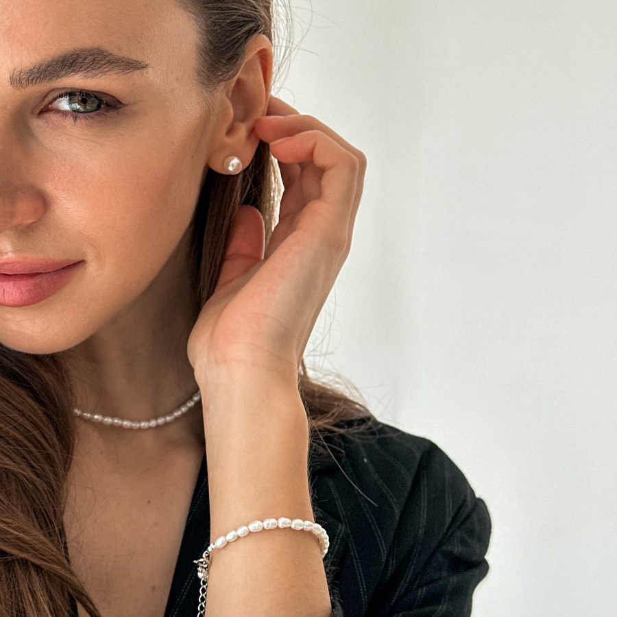 Браслет Линия из жемчуга The Reason, цвет: серебро, брс лайн жем купить онлайн