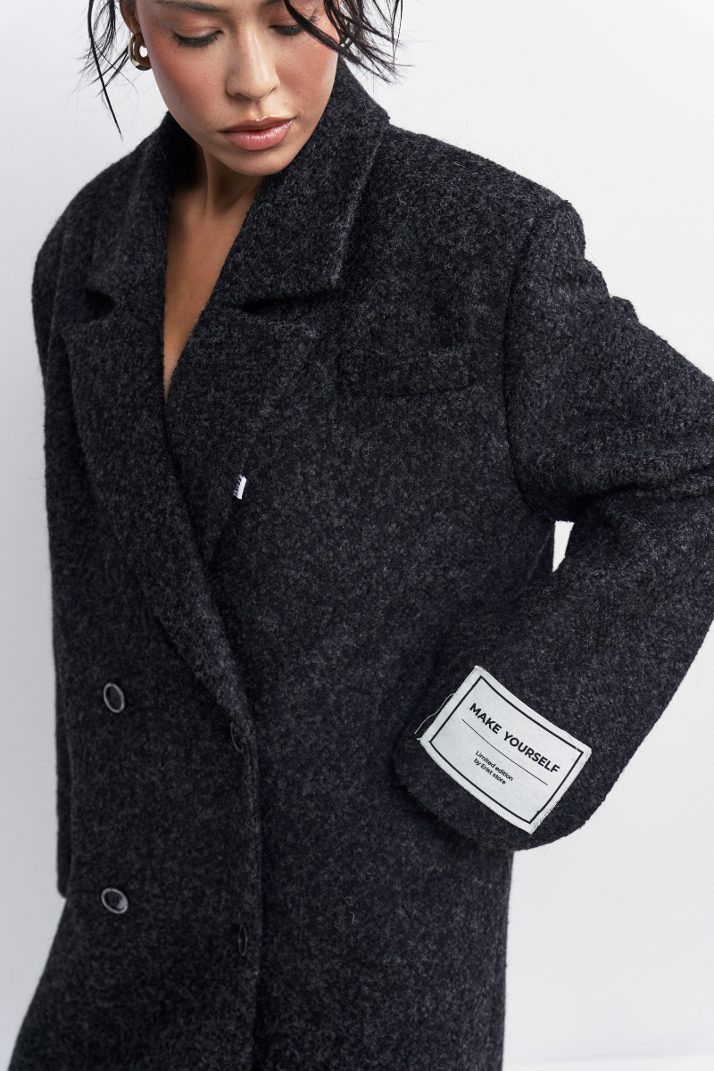 Пальто-макси Erist store, цвет: Черный, НФ-00003231 купить онлайн