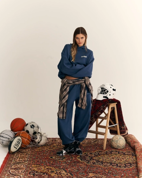 Худи STEEL BLUE HOODIE