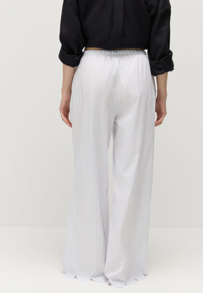 Брюки с фигурным краем AROUND, цвет: белый,  купить онлайн