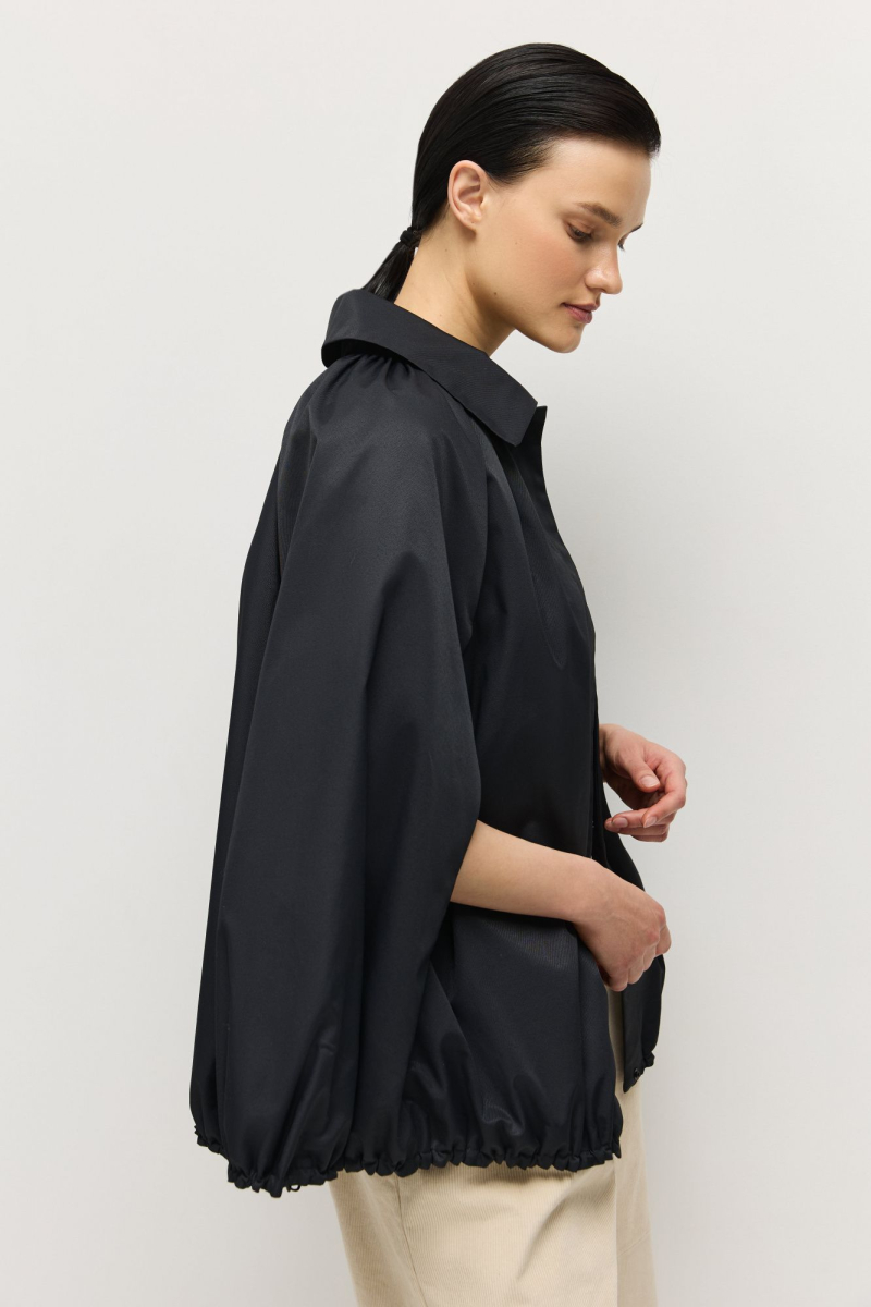 Кейп из итальянского хлопка AROUND, цвет: чернильный, 210_77CP01 купить онлайн