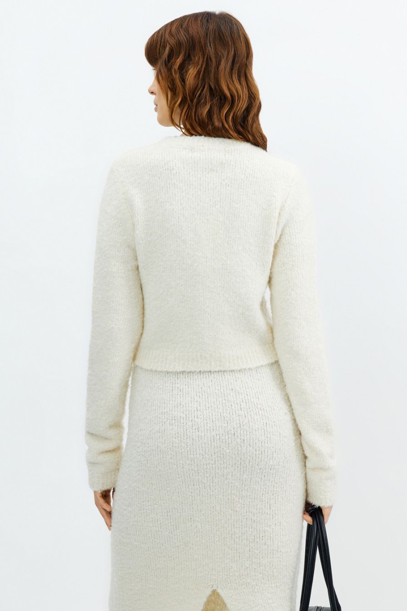 Фактурный кардиган TOPTOP, цвет: молочный, TTS.060.15527.120 купить онлайн