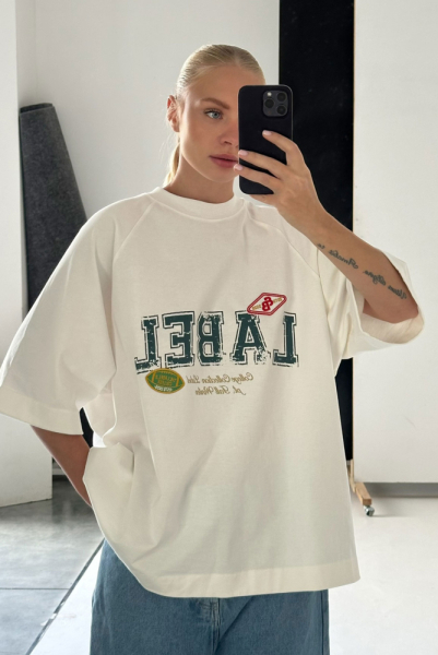 Футболка с рукавом реглан WHITE