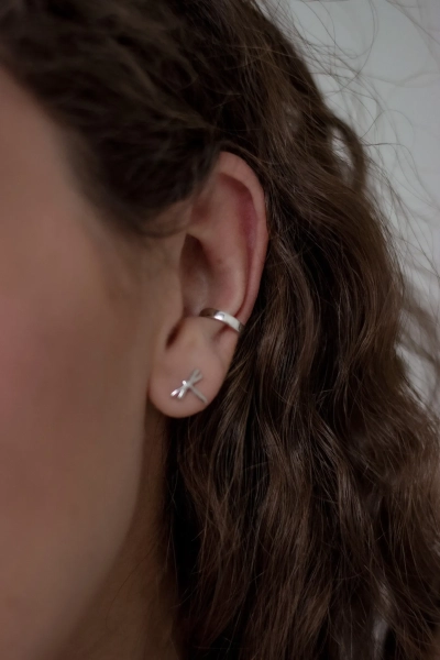 Серебряная серьга-кафф "Сircle", 2 мм SBLESKOM, цвет: серебро, 11229 купить онлайн