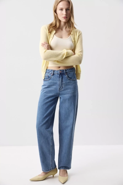 Джинсы-баллон Charmstore, цвет: светло-синий, 401-376101-679 купить онлайн