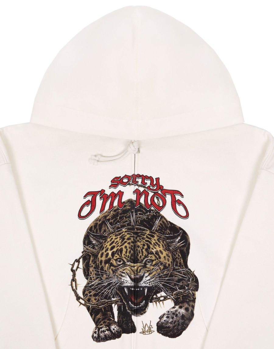 Худи ZIP JAGUAR SORRY, I’M NOT, цвет: молочный,  купить онлайн