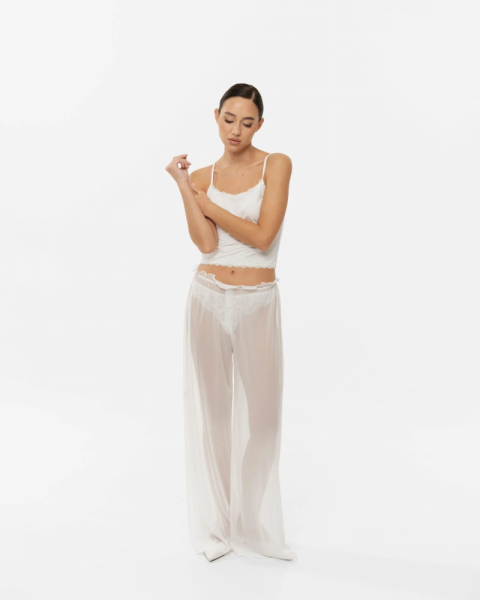 Брюки в сетку