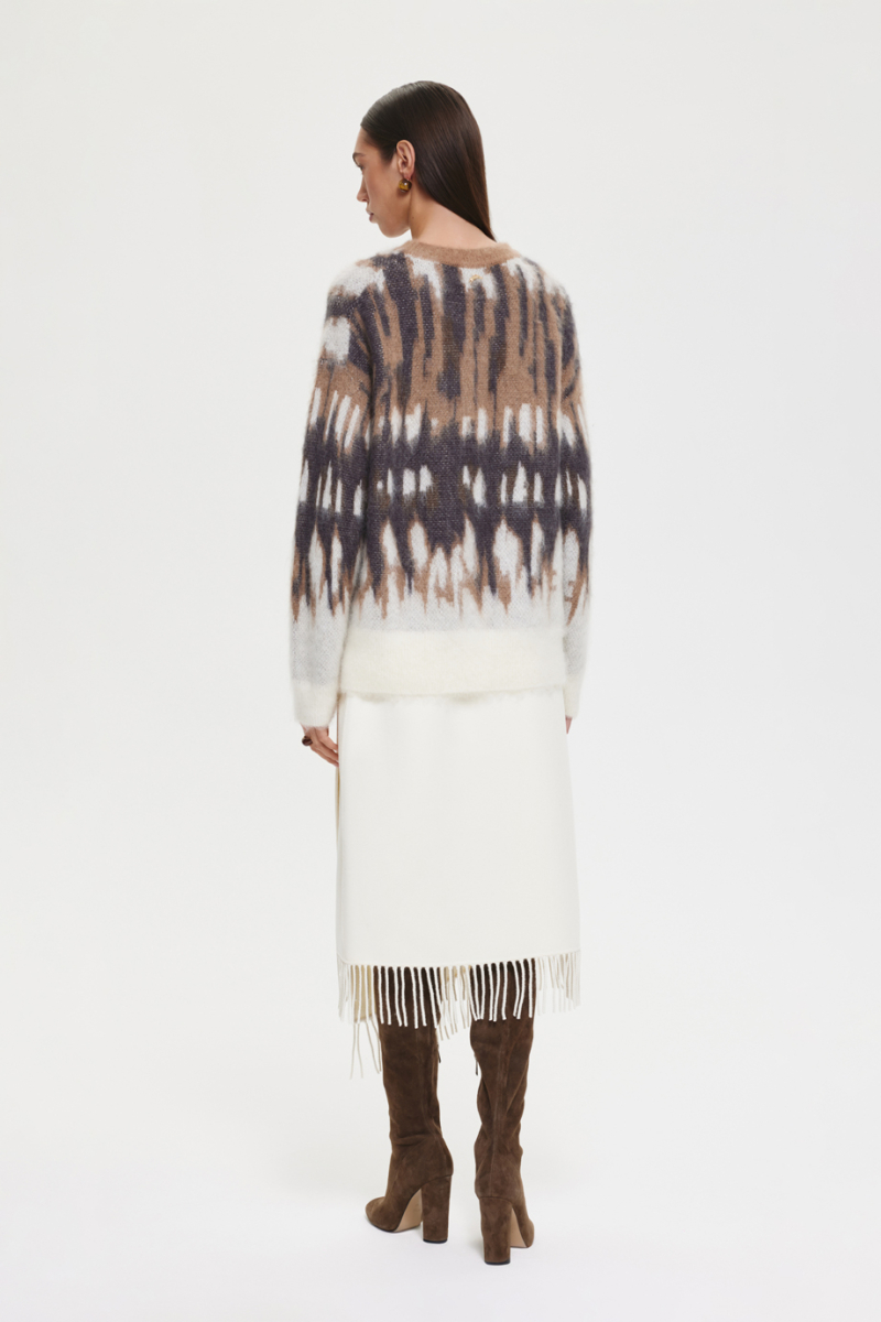 Джемпер из мохера DREAMS BY ALENA AKHMADULLINA, цвет: коричневый, 225108140304258/708000 купить онлайн