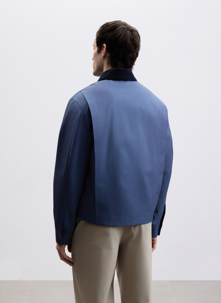 Куртка из фактурного хлопка ALL WE NEED, цвет: голубой, 2603M5332-17 купить онлайн