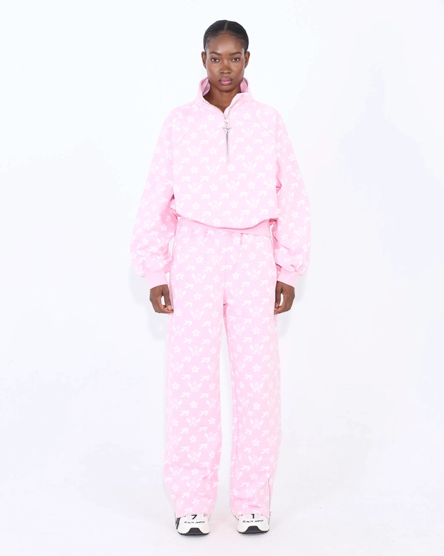 Свитшот PATTERN FLYING A CROPPED PINK ASIA ST 71, цвет: розовый, Ast71.swt-pattern-A-pink-crop купить онлайн